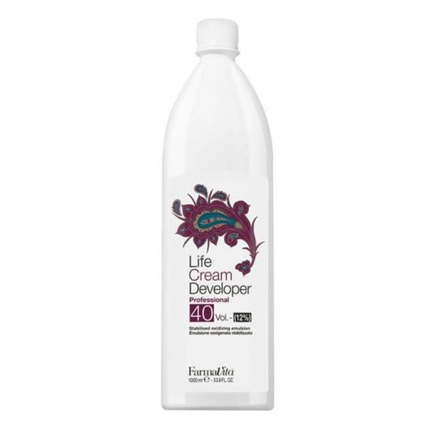 Farmavita Перманентен окислител 40 об. 12% - FarmaVita Life Cream Developer Professional 40 об. 12%, 1000 мл: