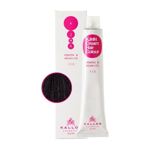 Kallos Перманентна боя &ndash; Синьо черно - Kallos KJMN Cream Hair Colour нюанс 1.10 Blue Black 100мл