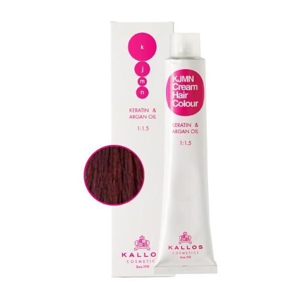 Kallos Перманентна боя &ndash; Светло кафяво с виолетов нюанс - Kallos KJMN Cream Hair Colour нюанс 5.20 Light Violet Brown 100мл