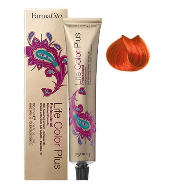 Farmavita Перманентна боя - FarmaVita Life Color Plus Professional, нюанс 0.44 Orange, 100 мл