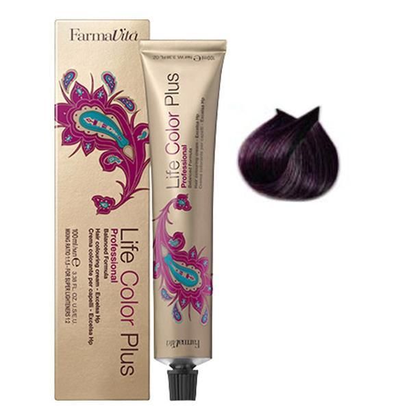 Farmavita Перманентна боя - FarmaVita Life Color Plus Professional, нюанс 4.20 Irisee Brown, 100 мл