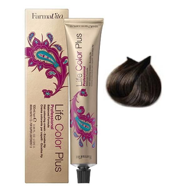 Farmavita Перманентна боя - FarmaVita Life Color Plus Professional, нюанс 5.0 Light Brown, 100 мл