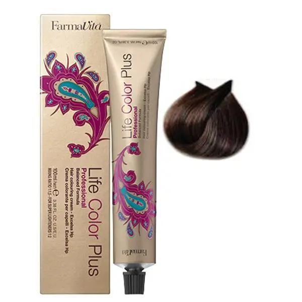 Farmavita Перманентна боя - FarmaVita Life Color Plus Professional, нюанс 5.03 Warm Light Brown, 100 мл