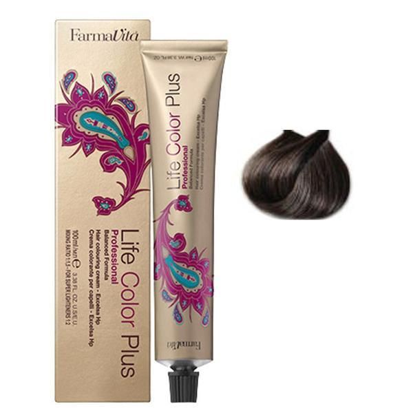 Farmavita Перманентна боя - FarmaVita Life Color Plus Professional, нюанс 5.12 Light Ash Irisee Brown 100 мл