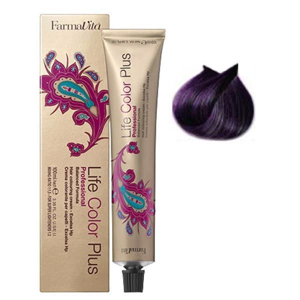 Farmavita Перманентна боя - FarmaVita Life Color Plus Professional, нюанс 5.20 Light Irisee Brown 100 мл