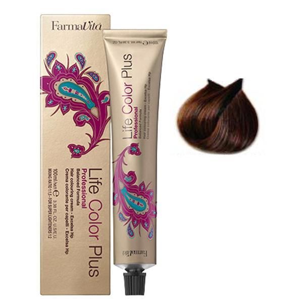 Farmavita Перманентна боя - FarmaVita Life Color Plus Professional, нюанс 5.43 Light Copper Golden Brown 100 мл