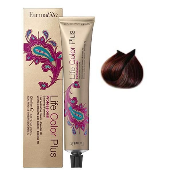 Farmavita Перманентна боя - FarmaVita Life Color Plus Professional, нюанс 5.5 Light Mahogany Brown 100 мл