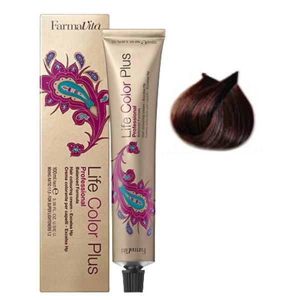 Farmavita Перманентна боя - FarmaVita Life Color Plus Professional, нюанс 5.52 Light Chocolate Mahogany Brown 100 мл
