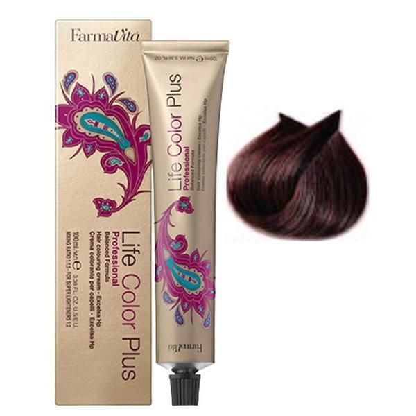 Farmavita Перманентна боя - FarmaVita Life Color Plus Professional, нюанс 5.62 Light Red Violet Brown 100 мл