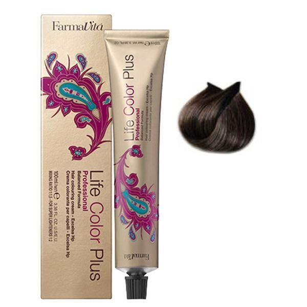 Farmavita Перманентна боя - FarmaVita Life Color Plus Professional, нюанс 5.77 Light Brown Brown Intensive 100 мл