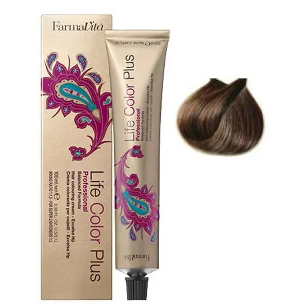 Farmavita Перманентна боя - FarmaVita Life Color Plus Professional, нюанс  6.32 Dark Golden Irisee Blonde, 100 мл