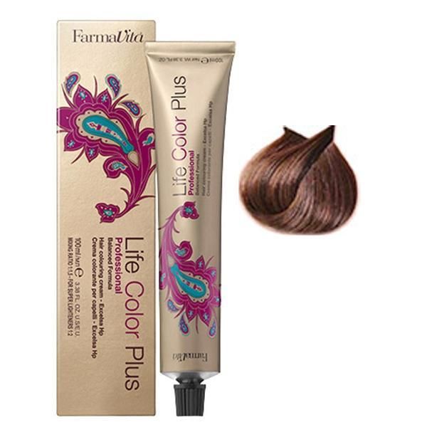 Farmavita Перманентна боя - FarmaVita Life Color Plus Professional, нюанс 6.34 Dark Golden Copper Blonde, 100 мл