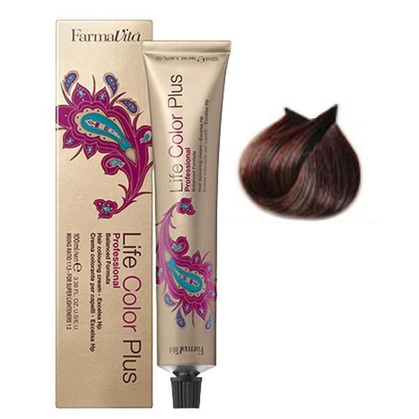 Farmavita Перманентна боя - FarmaVita Life Color Plus Professional, нюанс 6.52 Dark Chocolate Mahogany Blonde, 100 мл