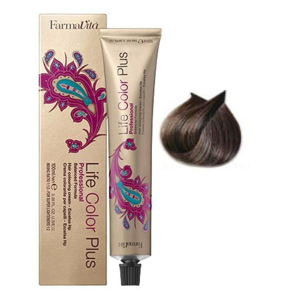 Farmavita Перманентна боя - FarmaVita Life Color Plus Professional, нюанс 6.7 Dark Blonde Brown, 100 мл