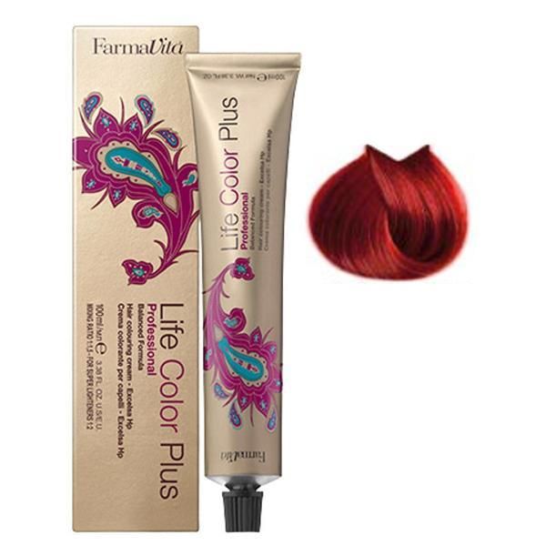 Farmavita Перманентна боя - FarmaVita Life Color Plus Professional, нюанс 7.66 Intense Red Blonde, 100 мл