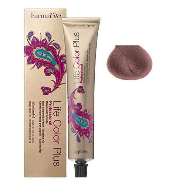 Farmavita Перманентна боя - FarmaVita Life Color Plus Professional, нюанс 7.72 Medium Brown Iridescent Blonde, 100 мл