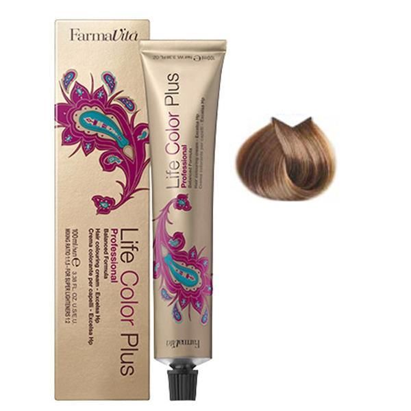 Farmavita Перманентна боя - FarmaVita Life Color Plus Professional, нюанс 8.03 Warm Light Blonde, 100 мл