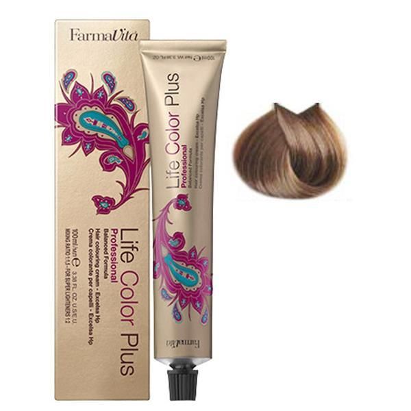 Farmavita Перманентна боя - FarmaVita Life Color Plus Professional, нюанс 8.7 Light Blonde Brown, 100 мл