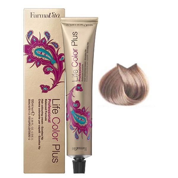Farmavita Перманентна боя - FarmaVita Life Color Plus Professional, нюанс 9.02 Very Light Pearl Blonde, 100 мл