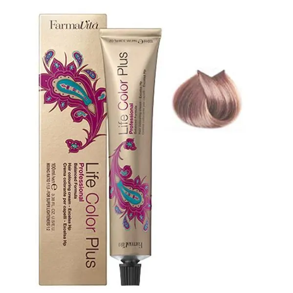 Farmavita Перманентна боя - FarmaVita Life Color Plus Professional, нюанс 9.22 Very Light Irisee Rose Blonde, 100 мл