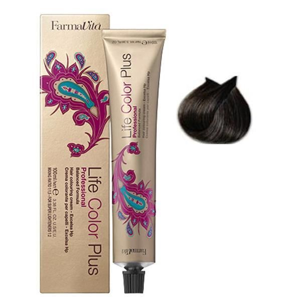 Farmavita Перманентна боя - FarmaVita Life Color Plus Professional, нюанс4.0 Brown, 100 мл