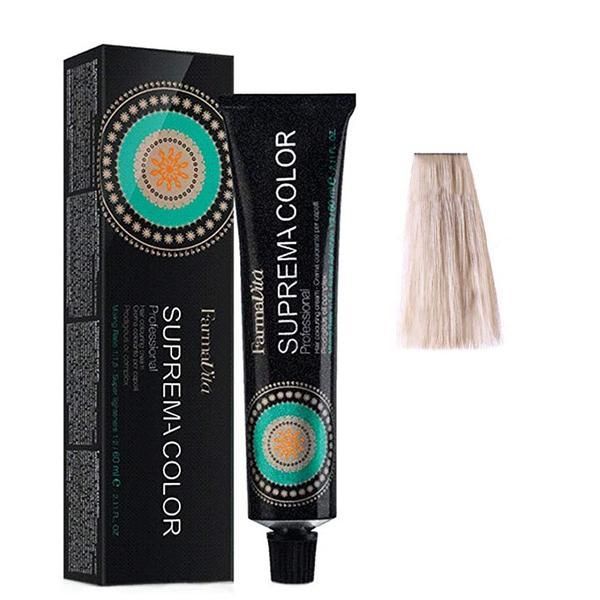 Farmavita Перманентна боя - FarmaVita Suprema Color Professional, нюанс 10.02 Platinum Pearl Blonde, 60 мл