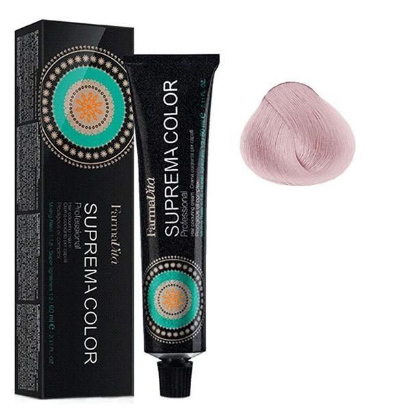 Farmavita Перманентна боя - FarmaVita Suprema Color Professional, нюанс 10.21 Platinum Iridescent Ash Blonde, 60 мл