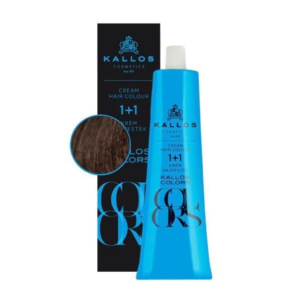 Kallos Перманентна боя - Kallos Colors Cream Hair Colour нюанс 4N Средно кафяво