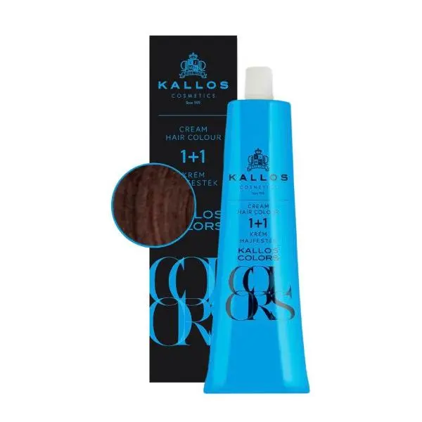 Kallos Перманентна боя - Kallos Colors Cream Hair Colour нюанс 5R Медено кестеняво