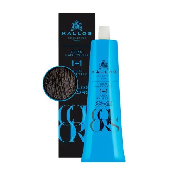 Kallos Перманентна боя - Kallos Colors Cream Hair Colour нюанс 6C Тъмно пепелно русо