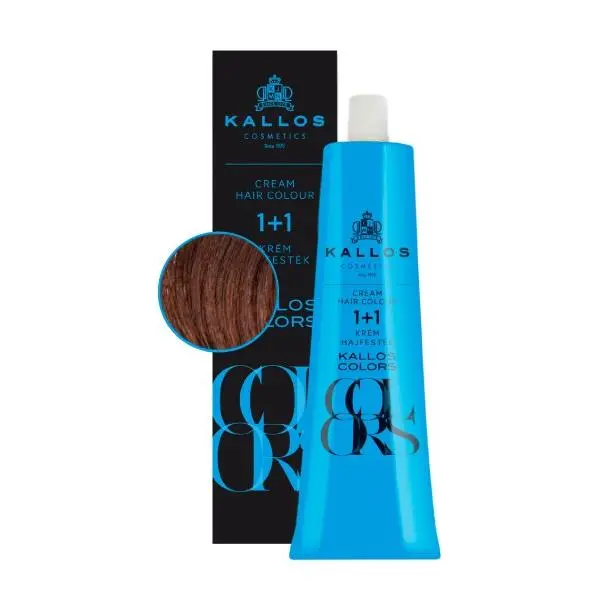 Kallos Перманентна боя - Kallos Colors Cream Hair Colour нюанс 6R Медено русо