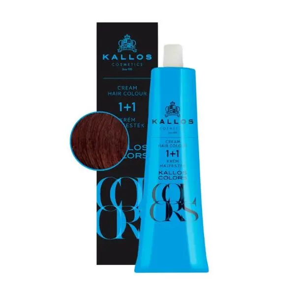 Kallos Перманентна боя - Kallos Colors Cream Hair Colour нюанс 6TR Медено русо Червено
