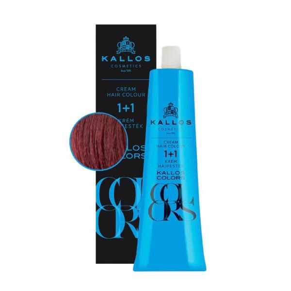 Kallos Перманентна боя - Kallos Colors Cream Hair Colour нюанс 6V Сливово червено