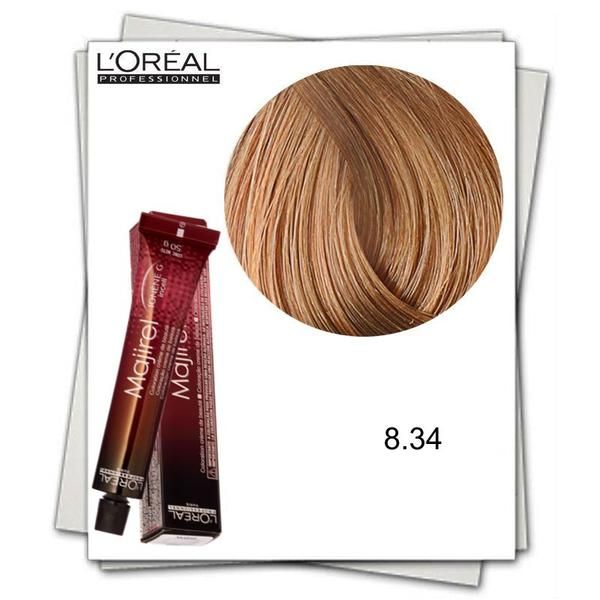 L'oreal Professionnel Перманентна боя - L&#039;Oreal Professionnel Majirel Ionene G Incell 8.34 светло русо медено златисто