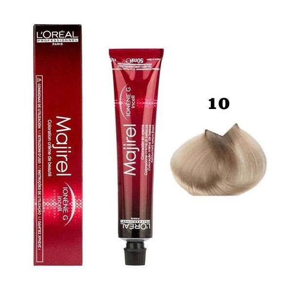 L'oreal Professionnel Перманентна боя - L&#039;Oreal Professionnel Majirel Ionene G Incell nr. 10 супер светло русо
