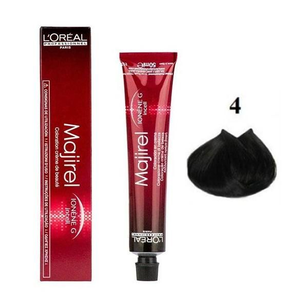 L'oreal Professionnel Перманентна боя - L&#039;Oreal Professionnel Majirel Ionene G Incell nr. 4 сатен