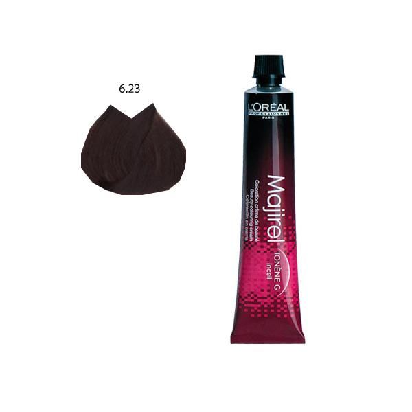 L'oreal Professionnel Перманентна боя L&#039;Oreal Professionnel Majirel Ionene G incell nr. 6,23 тъмно русо златист ирис