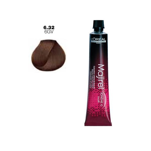 L'oreal Professionnel Перманентна боя L&#039;Oreal Professionnel Majirel Ionene G incell nr. 6,32 тъмно русо златист ирис