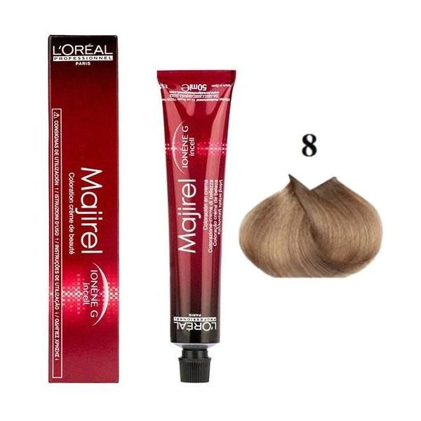 L'oreal Professionnel Перманентна боя - L'Oreal Professionnel Majirel Ionene G Incell nr. 8 светло русо