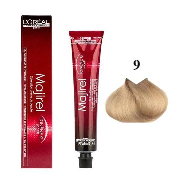 L'oreal Professionnel Перманентна боя - L&#039;Oreal Professionnel Majirel Ionene G Incell nr. 9 много светло русо