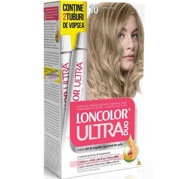 Loncolor Перманентна боя Loncolor Ultra Max Permanent Hair Dye, нюанс 10 Grey Blonde