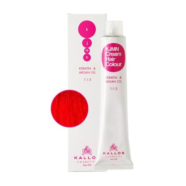 Kallos Перманентна боя Mixton - Червено - Kallos KJMN Cream Hair Colour нюанс 0.66 Red 100мл