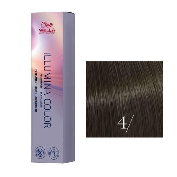 Wella Professionals Перманентна боя - Wella Professionals Illumina Color нюанс 4/ средно кестеняво