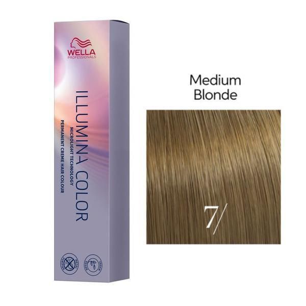 Wella Professionals Перманентна боя - Wella Professionals Illumina Color нюанс 7/ средно русо