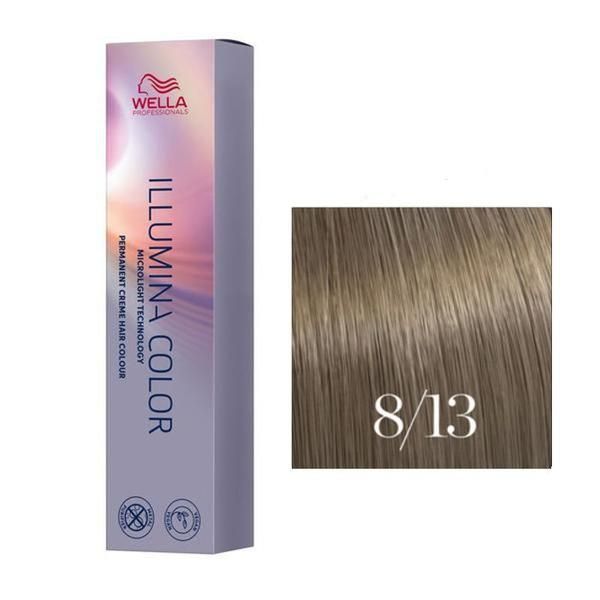 Wella Professionals Перманентна боя - Wella Professionals Illumina Color нюанс 8/13 светло русо пепелно златисто