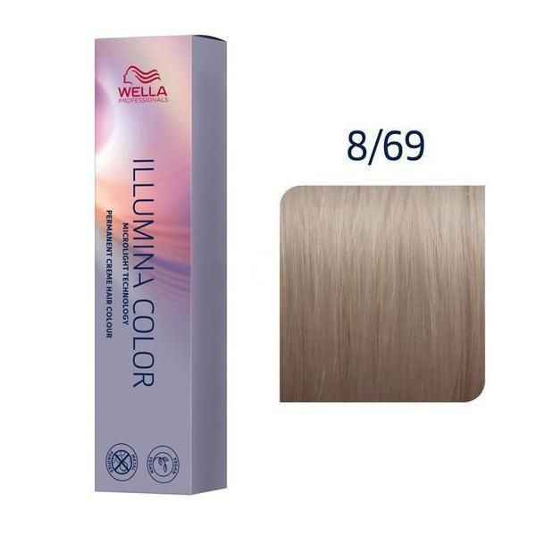 Wella Professionals Перманентна боя - Wella Professionals Illumina Color нюанс 8/69 светло русо перлено виолетово