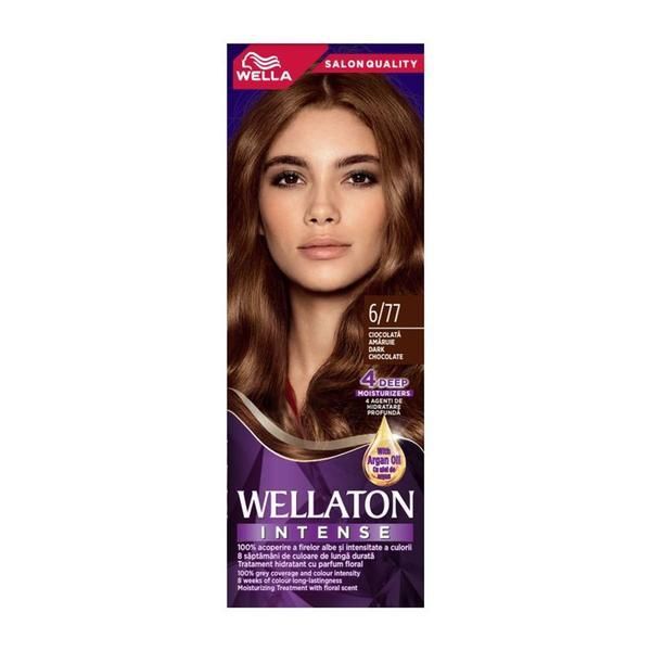 Wellaton Перманентна боя - Wella Wellaton Intense Color Cream, нюанс 6/77 Горчив шоколад