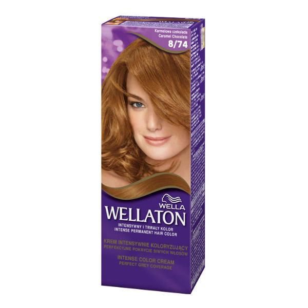 Wellaton Перманентна боя - Wella Wellaton Intense Color Cream, нюанс 8/74 Шоколад с карамел