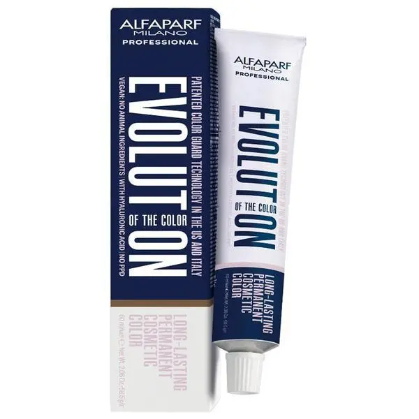 Alfaparf Milano Перманентна боя за коса - Alfaparf Milano Evolution of the Color, нюанс 6.01 Тъмно русо меко пепеляво