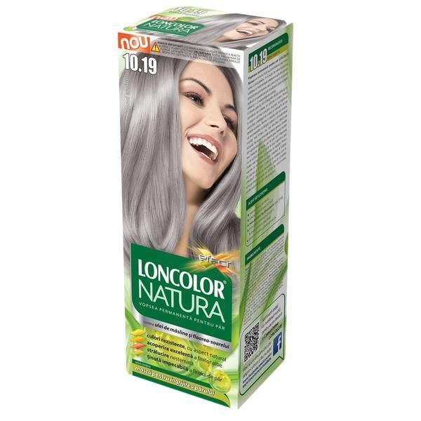 Loncolor Перманентна боя за коса Loncolor Natura, нюанс 10.19 сребърна блондинка